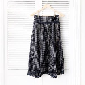 Forwear Houndstooth Tweed A-Line Skirt NWOT